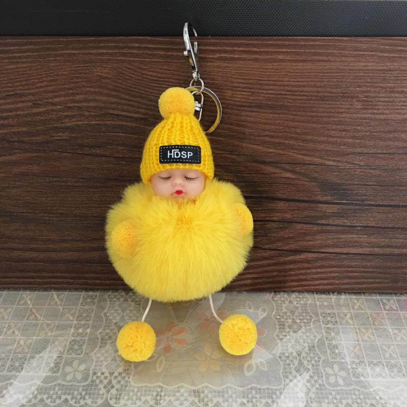 Keychain Plush Doll Women's Bag Pendant Car Keychain Plush Toy Christmas Gift