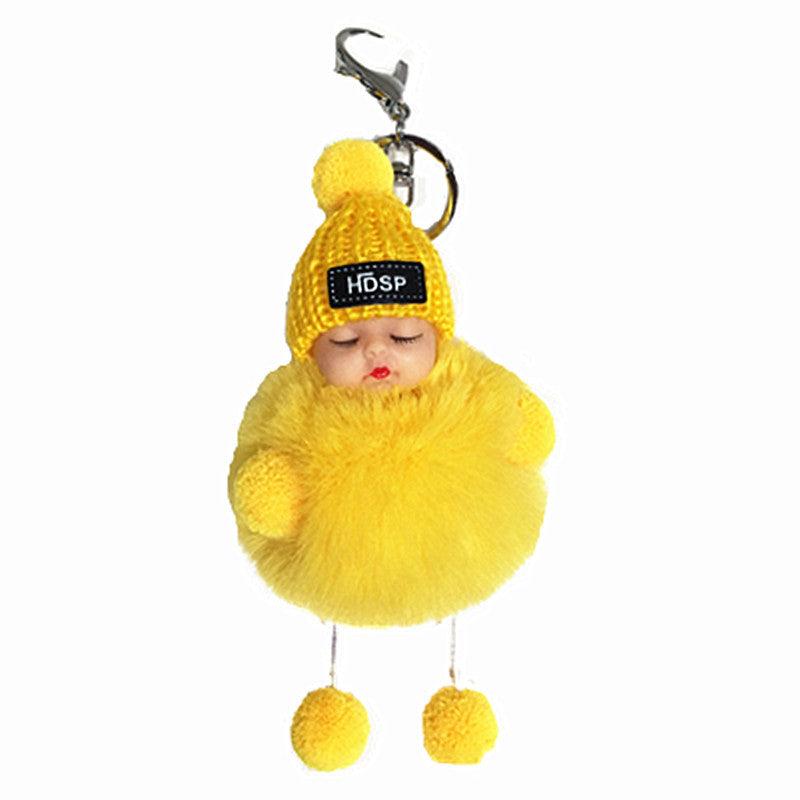 Keychain Plush Doll Women's Bag Pendant Car Keychain Plush Toy Christmas Gift