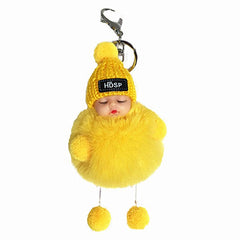 Keychain Plush Doll Women's Bag Pendant Car Keychain Plush Toy Christmas Gift