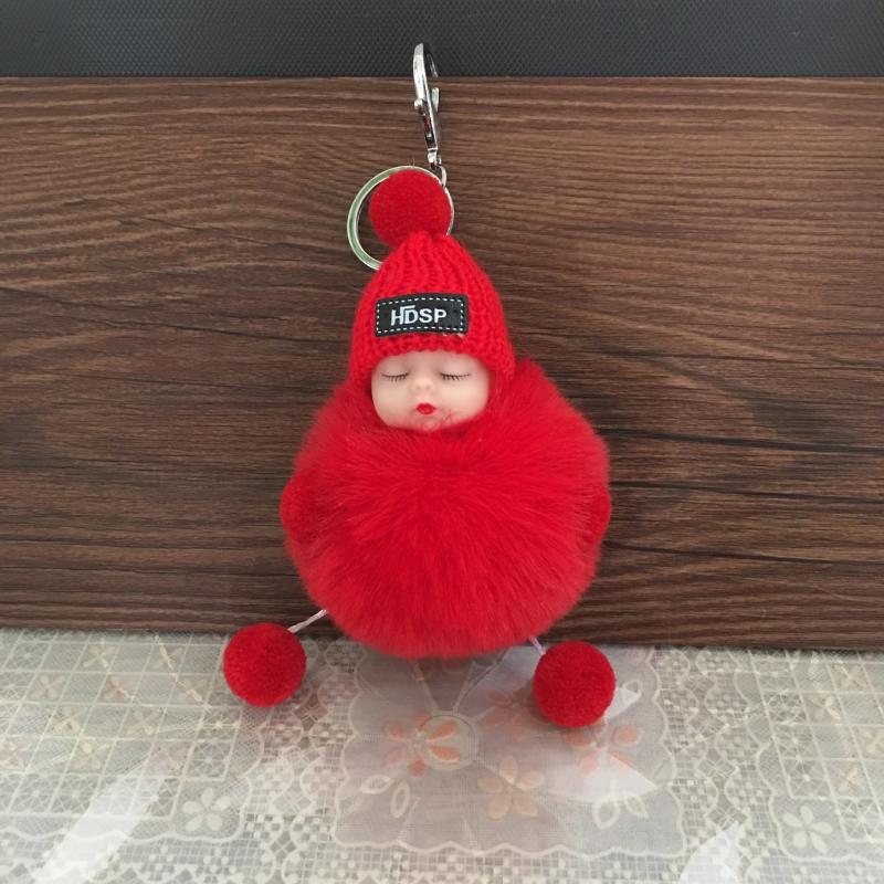 Keychain Plush Doll Women's Bag Pendant Car Keychain Plush Toy Christmas Gift