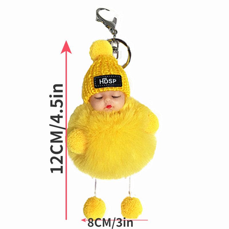 Keychain Plush Doll Women's Bag Pendant Car Keychain Plush Toy Christmas Gift