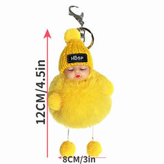 Keychain Plush Doll Women's Bag Pendant Car Keychain Plush Toy Christmas Gift