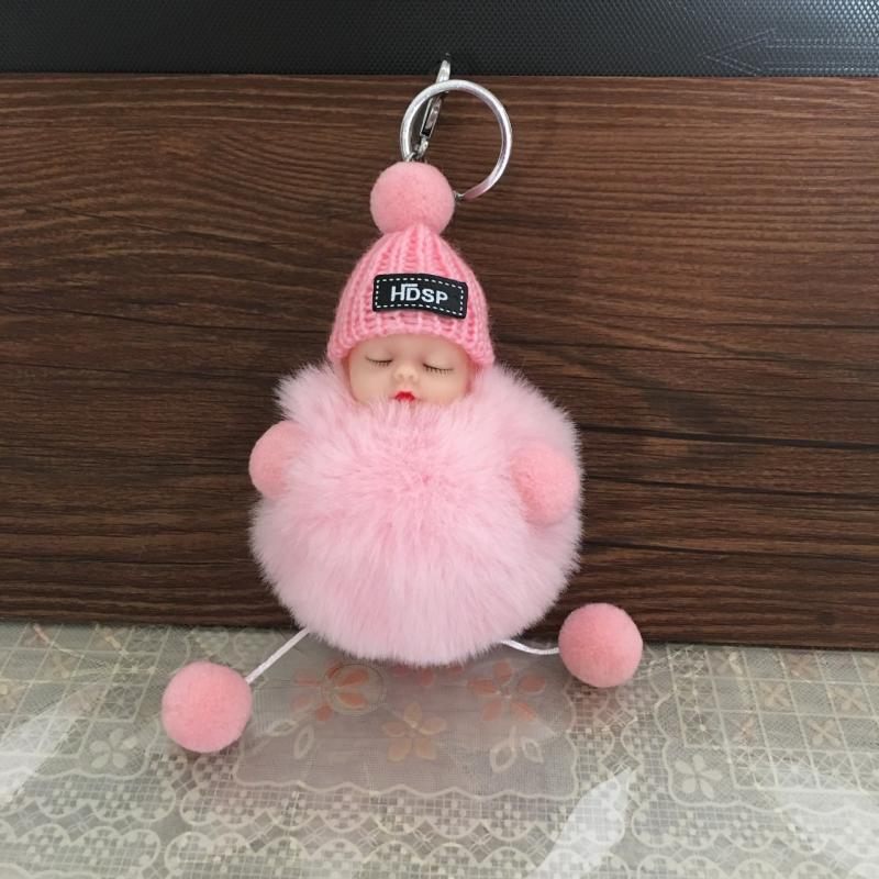 Keychain Plush Doll Women's Bag Pendant Car Keychain Plush Toy Christmas Gift