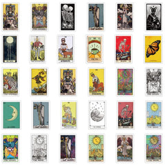 60 Tarot Cards Stickers Car Motorcycle Notebook Waterproof