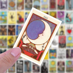 60 Tarot Cards Stickers Car Motorcycle Notebook Waterproof