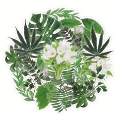 60pcs Plant Stickers Nature Theme Waterproof Botany Decoration Stickers