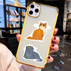 50pcs Cat Stickers for Bottles Laptop Phone Car Wall Decor