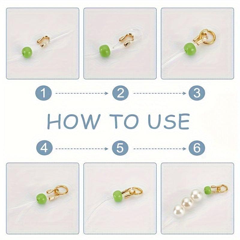 50pcs Metal U-shaped Wire Cable Protectors for Earrings Bracelets DIY