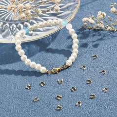50pcs Metal U-shaped Wire Cable Protectors for Earrings Bracelets DIY
