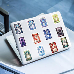 50 Cat Vinyl Waterproof Stickers for Water Bottles Laptop Skateboard