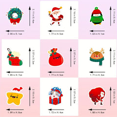 50pcs Funny Merry Xmas Vinyl Stickers for Water Bottles Laptop