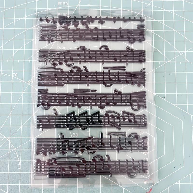 Music Note Silicone Stamp for Notebook Greeting Cards Decoration