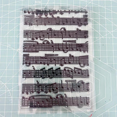 Music Note Silicone Stamp for Notebook Greeting Cards Decoration