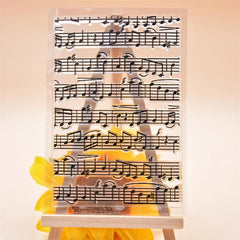 Music Note Silicone Stamp for Notebook Greeting Cards Decoration
