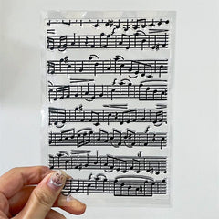 Music Note Silicone Stamp for Notebook Greeting Cards Decoration