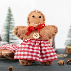 Felt Elk Christmas Tree Decoration Gingerbread Man Deer Hanging Ornament