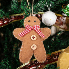 Felt Elk Christmas Tree Decoration Gingerbread Man Deer Hanging Ornament
