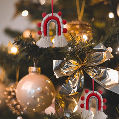 Christmas Hanging Decorations Mini Rainbow Tree Pendants