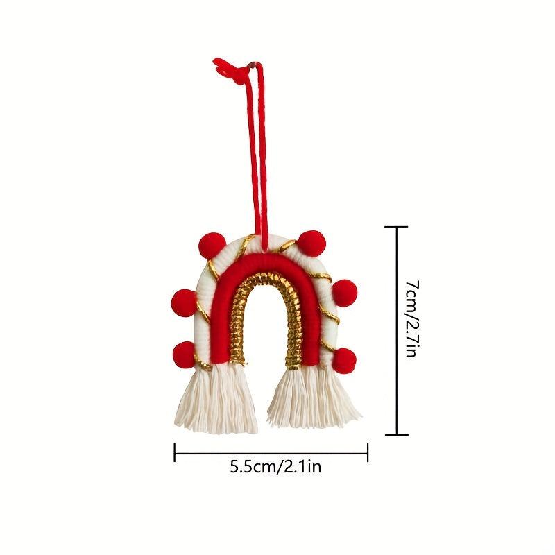 Christmas Hanging Decorations Mini Rainbow Tree Pendants
