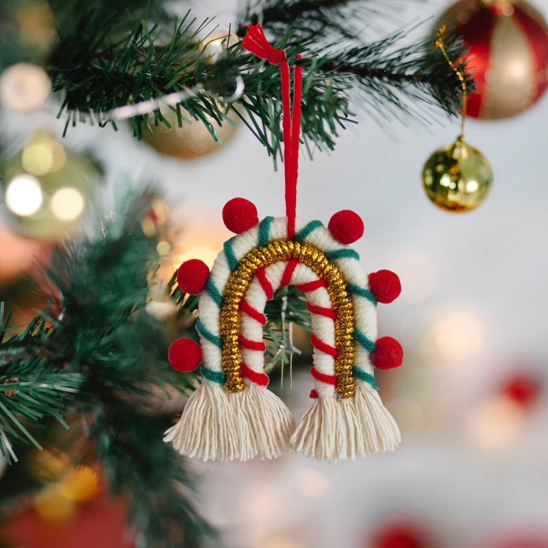 Christmas Hanging Decorations Mini Rainbow Tree Pendants