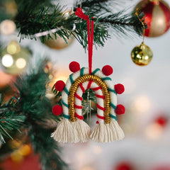 Christmas Hanging Decorations Mini Rainbow Tree Pendants