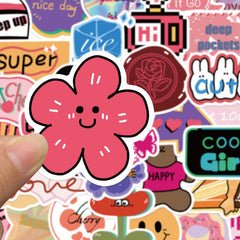 40pcs European American Retro Waterproof Stickers