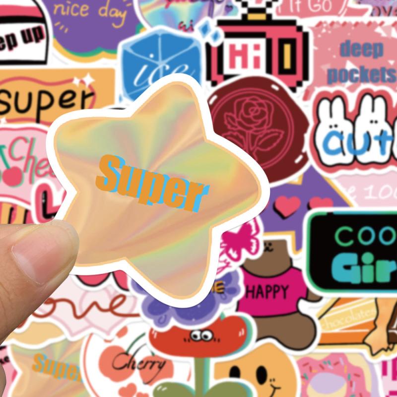 40pcs European American Retro Waterproof Stickers
