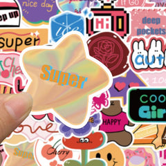 40pcs European American Retro Waterproof Stickers