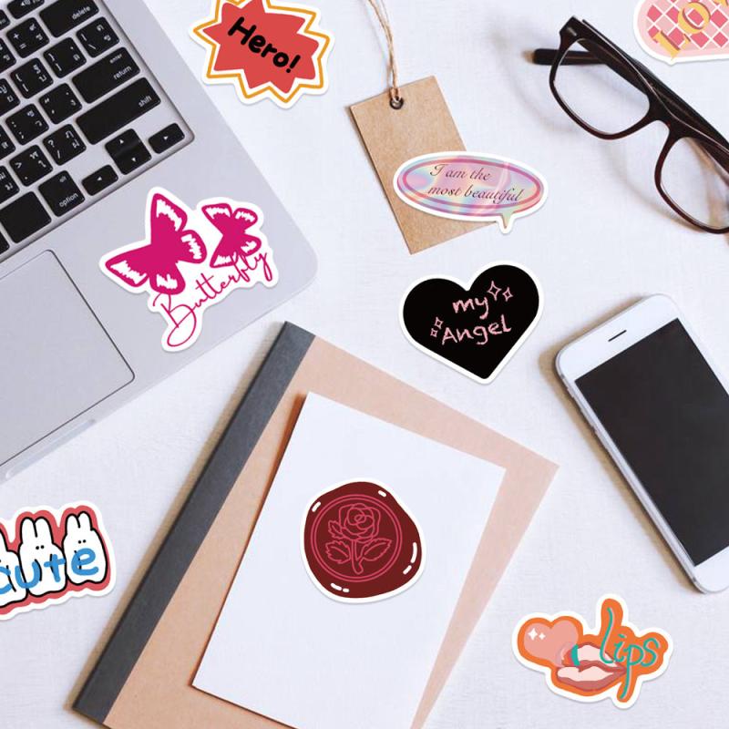40pcs European American Retro Waterproof Stickers