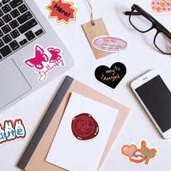 40pcs European American Retro Waterproof Stickers