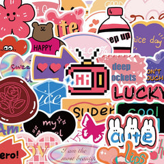 40pcs European American Retro Waterproof Stickers