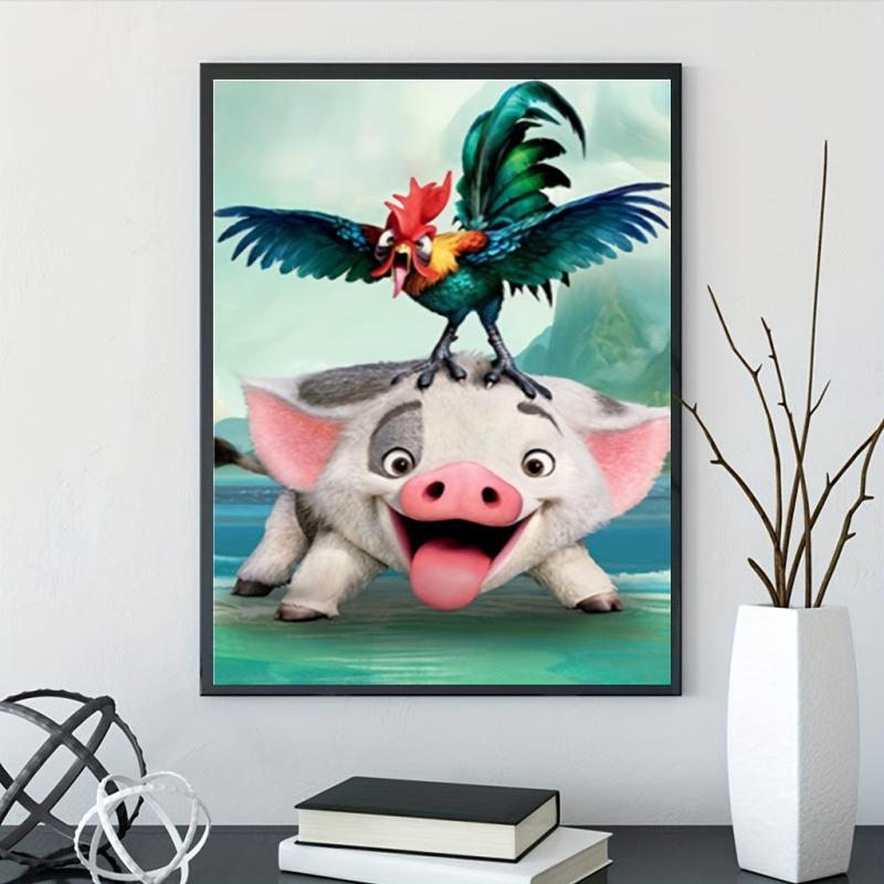 DIY Pig Diamond Painting Kit with Artificial Diamonds