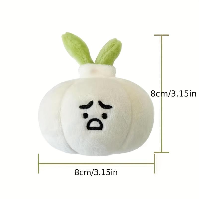 Garlic Head Plush Keychain Pendant