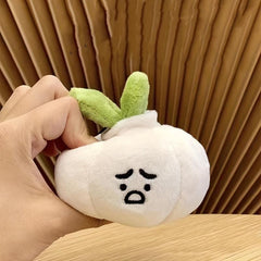 Garlic Head Plush Keychain Pendant