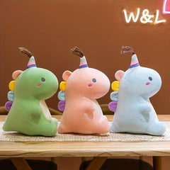 Adorable Dinosaur Doll Macaron Soft Pillow Stuffed Animal Plush Toys