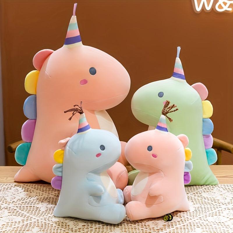 Adorable Dinosaur Doll Macaron Soft Pillow Stuffed Animal Plush Toys