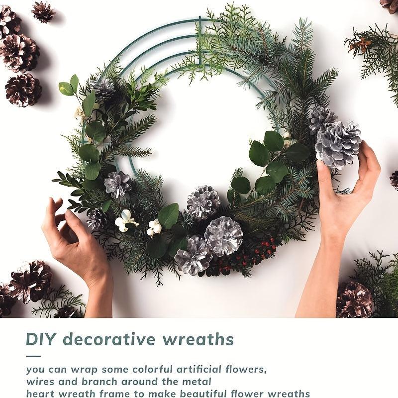 Metal Wire Wreath Frame DIY Flower Handicraft Decoration