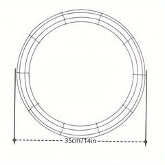 Metal Wire Wreath Frame DIY Flower Handicraft Decoration