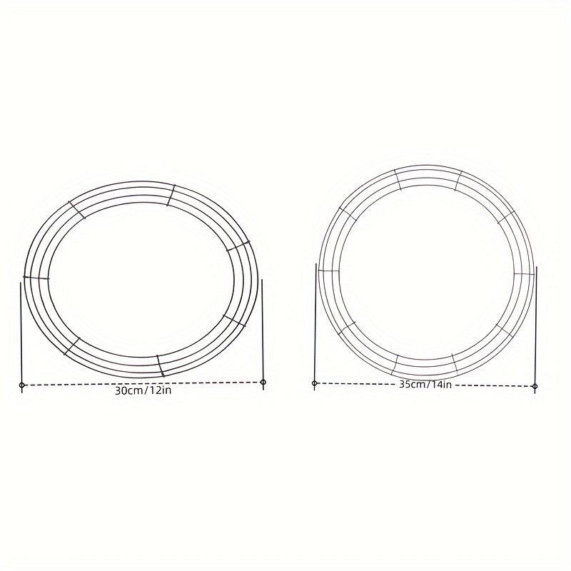 Metal Wire Wreath Frame DIY Flower Handicraft Decoration
