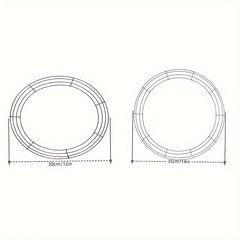 Metal Wire Wreath Frame DIY Flower Handicraft Decoration