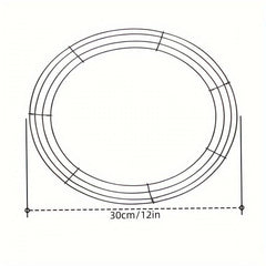 Metal Wire Wreath Frame DIY Flower Handicraft Decoration