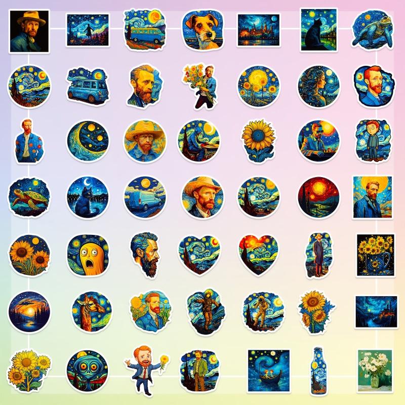 50pcs Starry Sky VSCO Waterproof Stickers for Kids Teens Adults