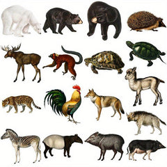 50pcs Retro Animal Vinyl Stickers For Water Bottle Laptops Phones