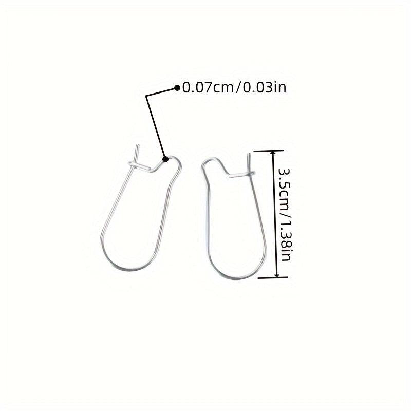 50pcs Stainless Steel Ear Hooks for DIY Earrings