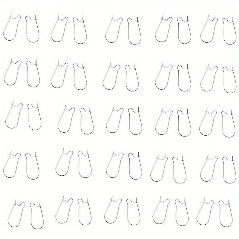 50pcs Stainless Steel Ear Hooks for DIY Earrings