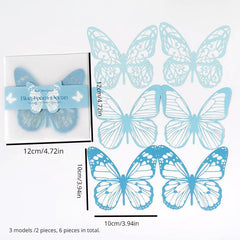 Butterfly Openwork Lace Journal Paper for DIY Decorative Background