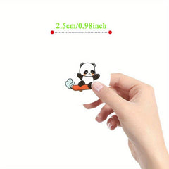 500pcs Cartoon Panda Stickers Handbook Cell Phone Mug Laptop Decorative Stickers
