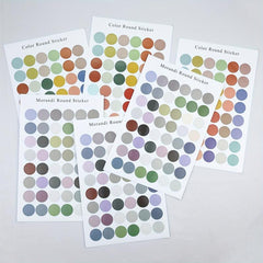 Morandi Dot Stickers - Small Colorful Sealing Stickers