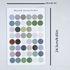 Morandi Dot Stickers - Small Colorful Sealing Stickers