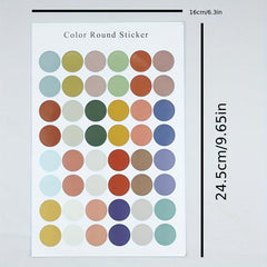 Morandi Dot Stickers - Small Colorful Sealing Stickers